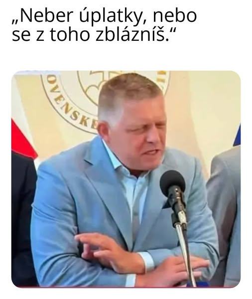 Obrázek neber ty uplatky