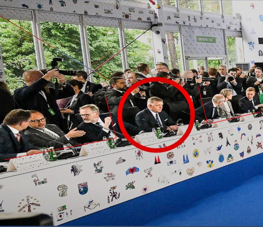 Obrázek politika na 4 svetove strany - teda rusko