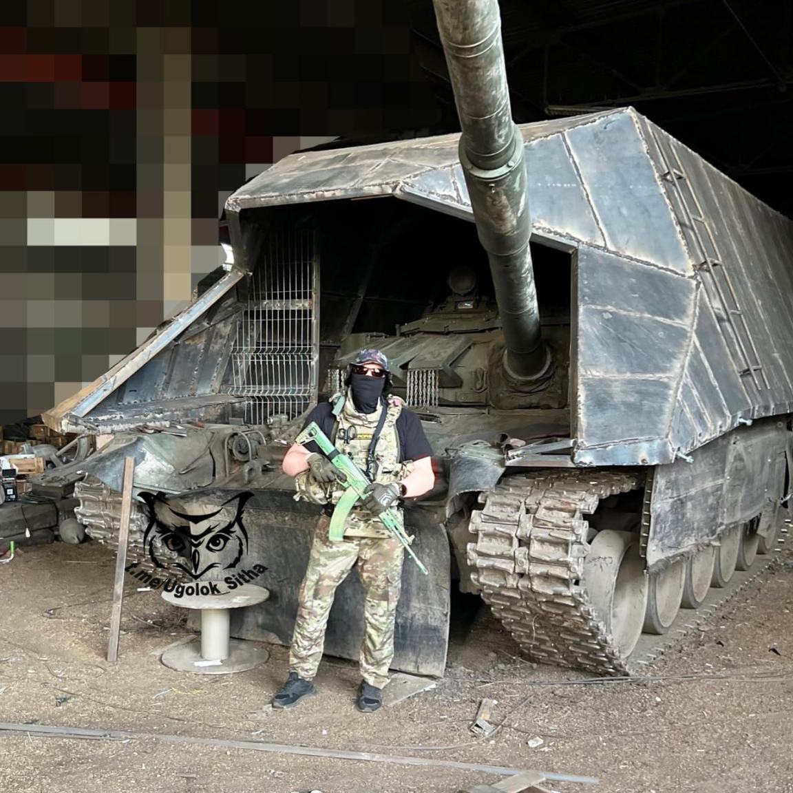 Obrázek tank s ochranou pred drony
